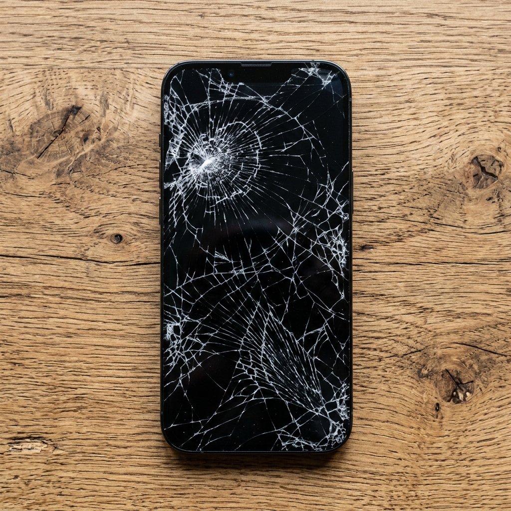 Cracked iPhone Screen